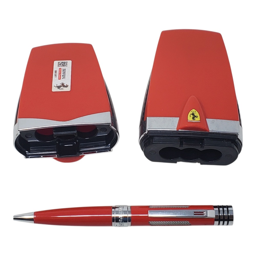 Ferrari Official Licensed by Artena Italy Ballpoint Pen and Hard Case Red Rare